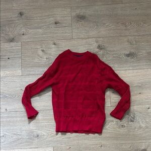 Boys Red Knit Sweater